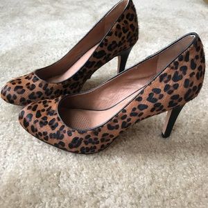 Corso Como Leopard Calf Hair Heels